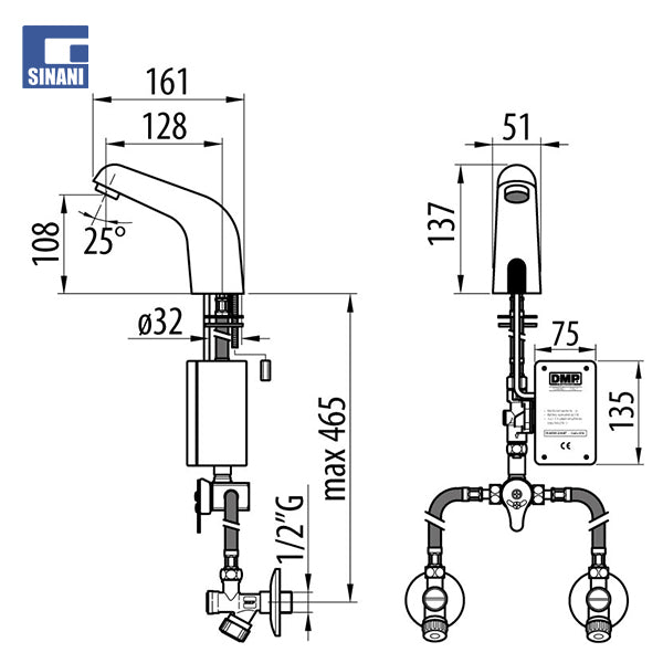 Grup lavamani elektronik Dia