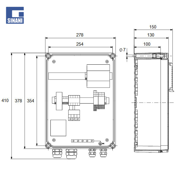 Panel per pompe SEG LC108