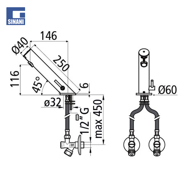 Grup lavamani elektronik Quary