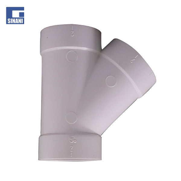 Ypsilon PVC 2" 45° FF i bardhë