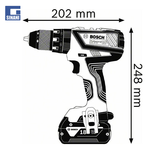 Vidator me bateri GSR 18V-28
