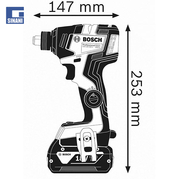Vidator me bateri GDX 18V-200 C