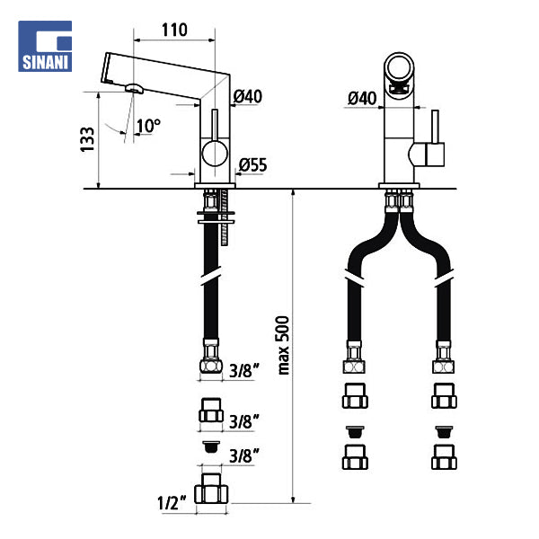 Grup lavamani elektronik Handly