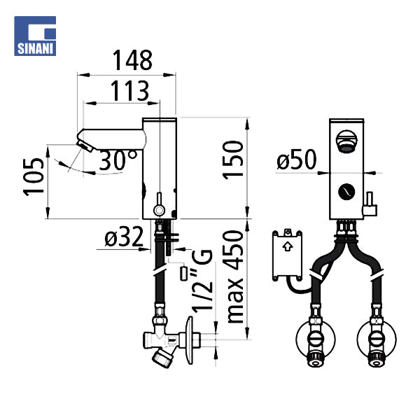 Grup lavamani elektronik Eco Plus