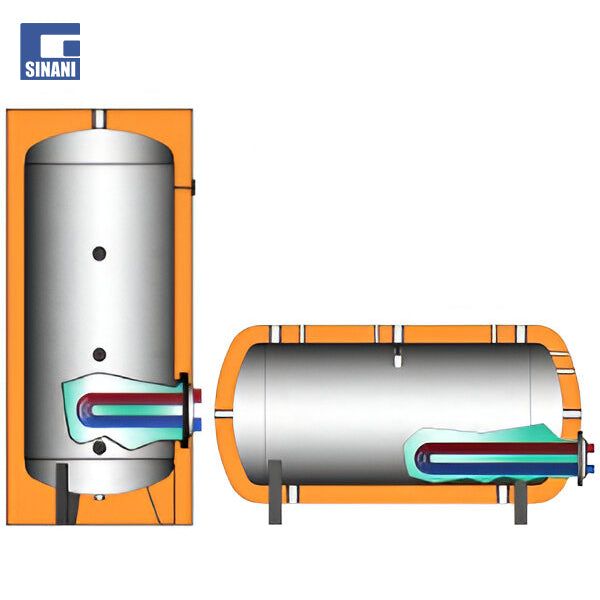 Bolitor 800L me nje serpentine inoksi per uje sanitar BTC-6