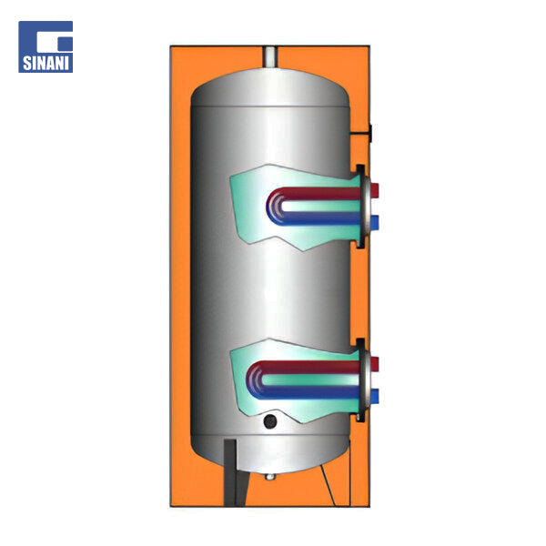 Bolitor inoksi BTI-X me dy serpentina
