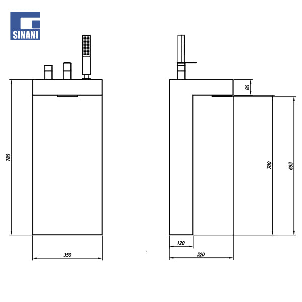 Grup vaske dyshemeje me suport Kerrock Norte LFS