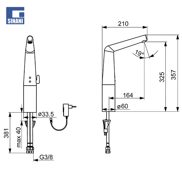 Grup lavamani i larte Designo Style