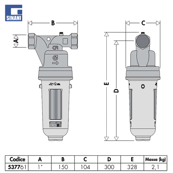 Filtër antikalkare elektrolitik me magnet