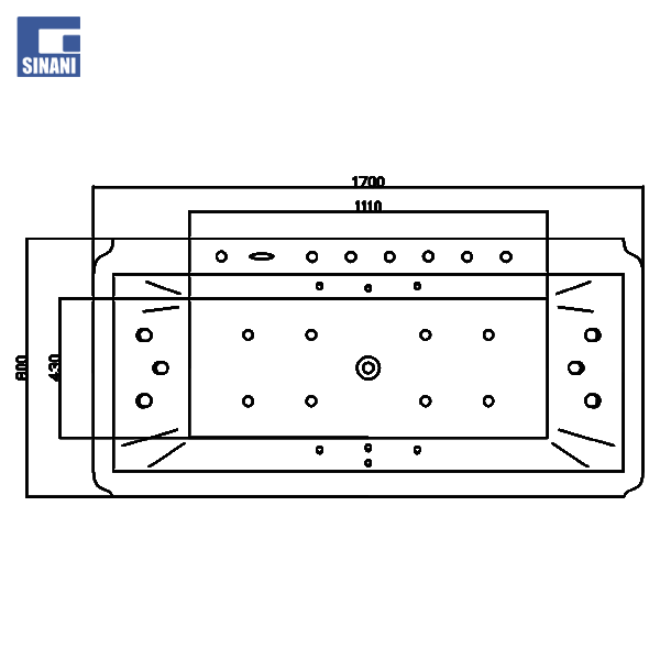 Vaskë me hidromasazh Ivy