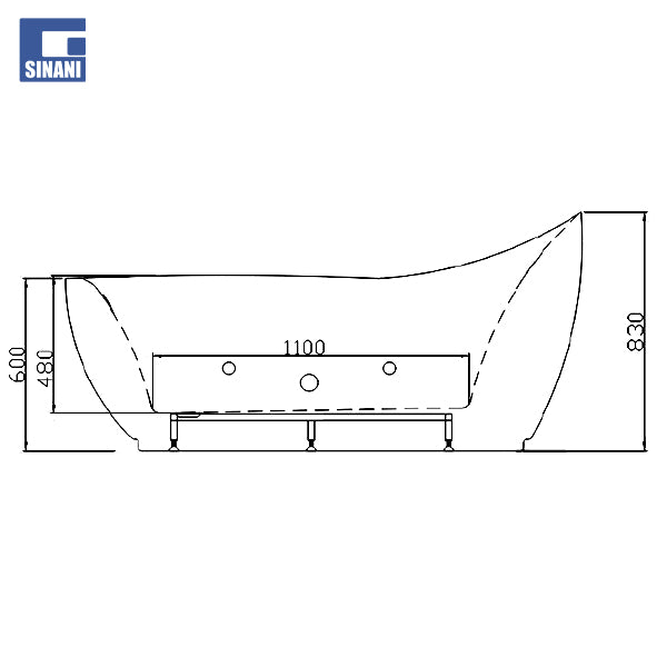 Vaskë me hidromasazh Zoe