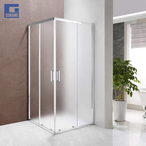 Kabinë dushi katrore Forma me xham akull dhe profile kromi