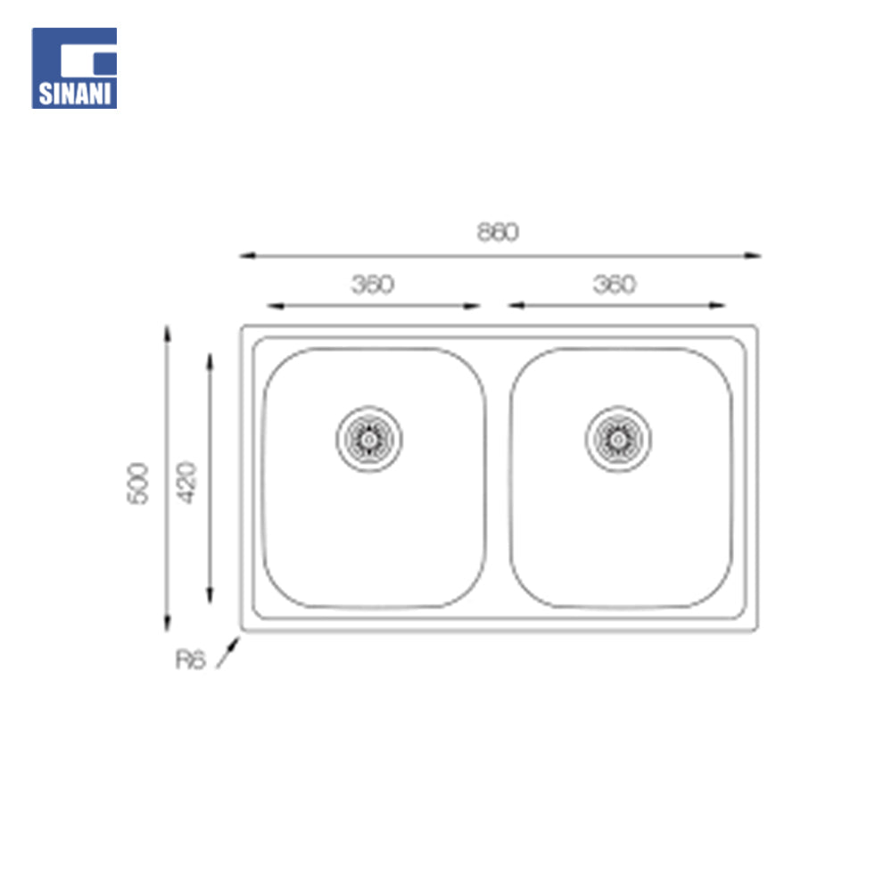Lavapjatë inoksi Classic 2V