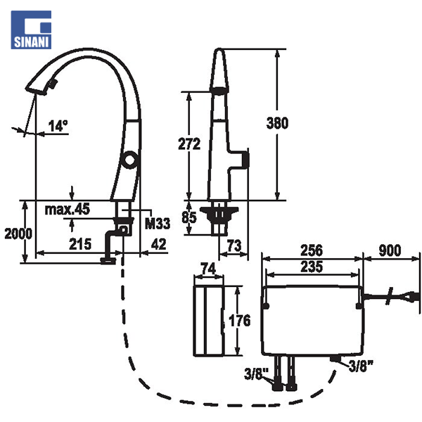 Grup lavapjate ZOE LEDShine