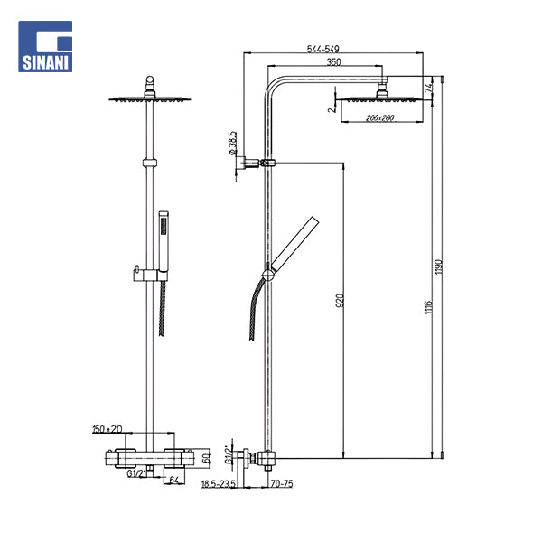 Kollone dushi termostatike Eco