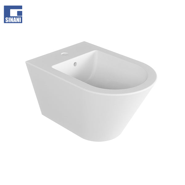 Set tualeti sospezo Easy-Clean Forma i bardhë