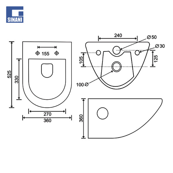 WC sospezo Avion me kapak soft close