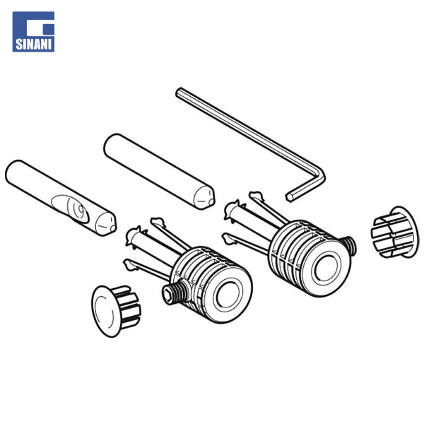 Kit fiksimi për WC/bide sospezo për montim anësor