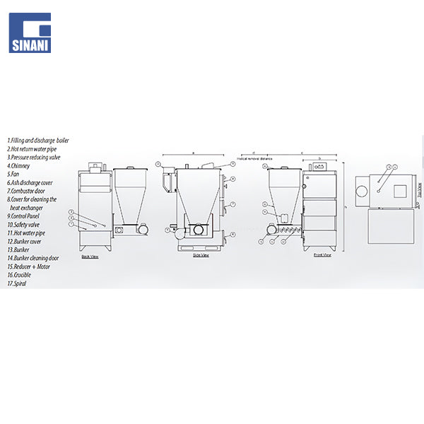 Kaldaje me pelet me ndezje automatike