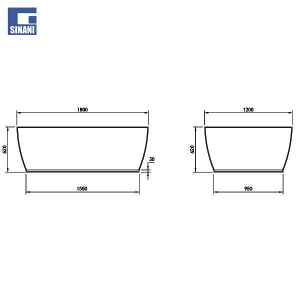 Vaskë me hidromasazh Tessa