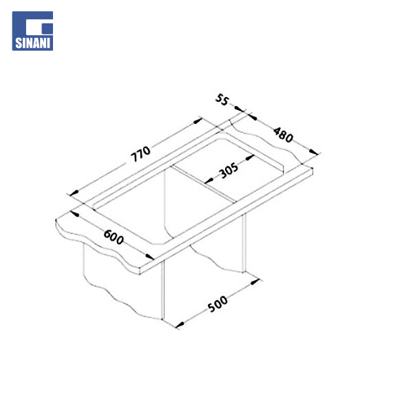 Lavapjatë inoksi Line Max 80