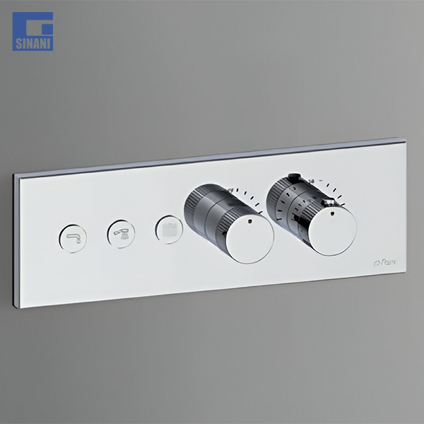 Grup dushi inkaso termostatik horizontal me 3 dalje Lineabox