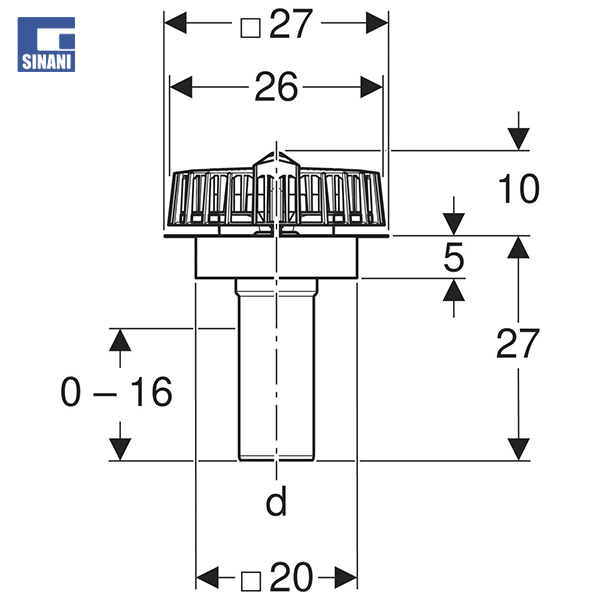 Piletë Pluvia DØ90, 25l