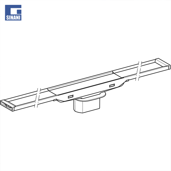 Kanalinë dushi inoksi 30-130 cm CleanLine20