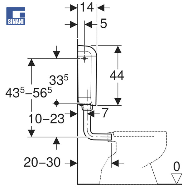 Kasetë WC-je plastike AP117 Montana