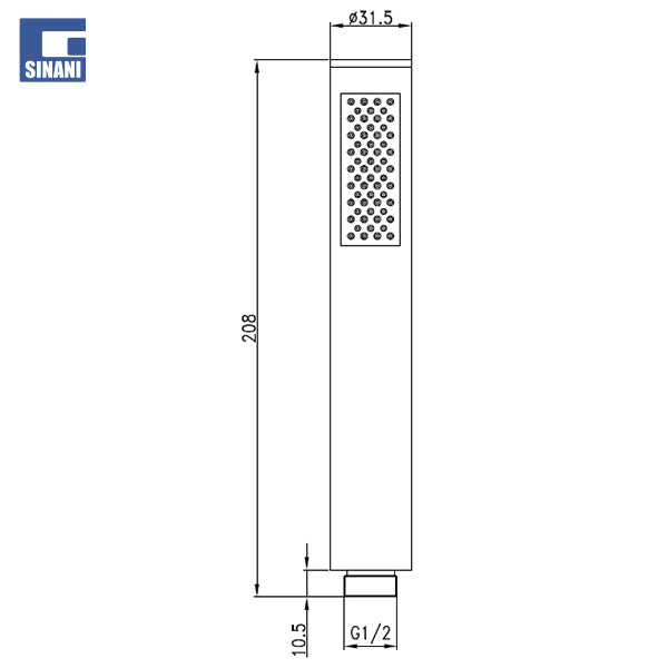 Kokë dushi Stick me 1 funksion