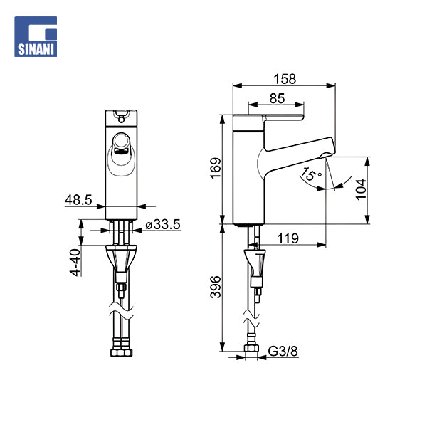 Grup lavamani HansaDesigno Style