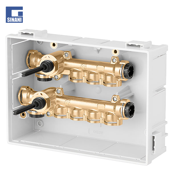 Kolektor shperndarje sanitar me 4+3 dalje me kasete (pa pllake)