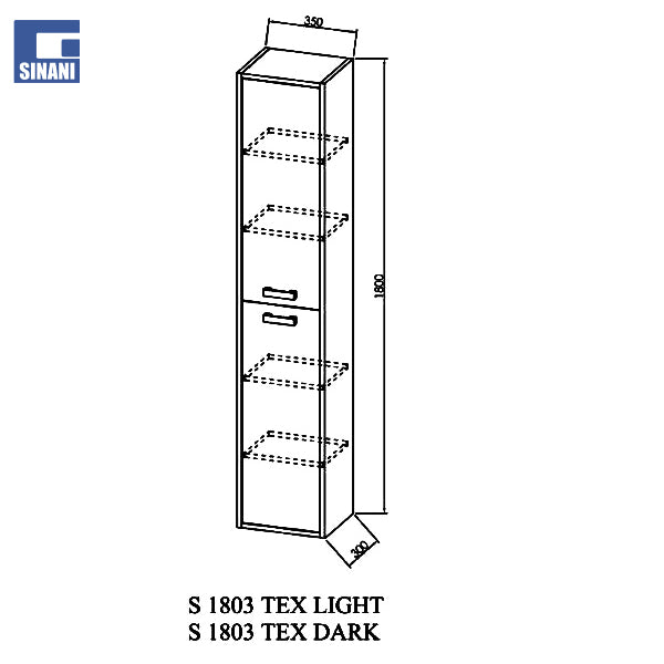 Kollonë për mobilje tualeti Sara