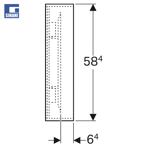 Pasqyrë tualeti Citterio me ndriçim LED
