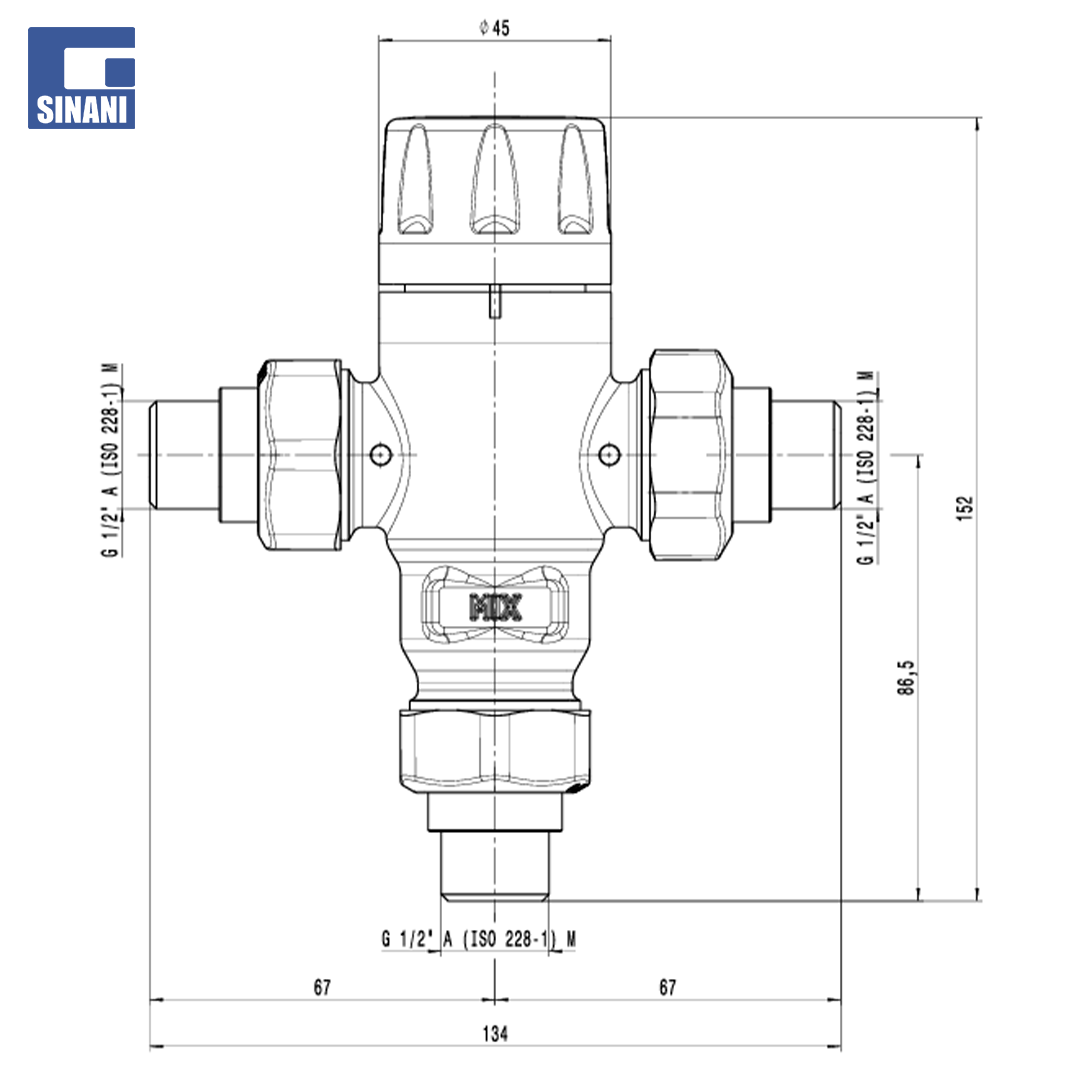 Rregullator termostatik paneli