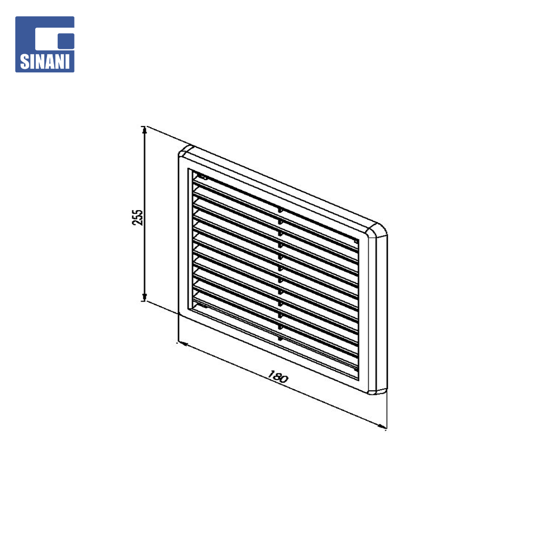 Grilë plastike 175x250