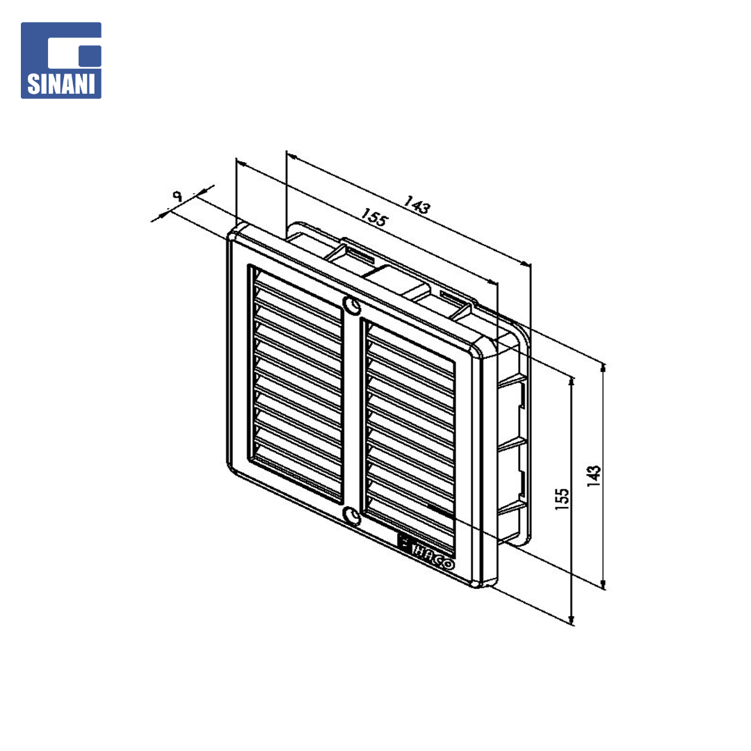 Grilë inoksi 150x150