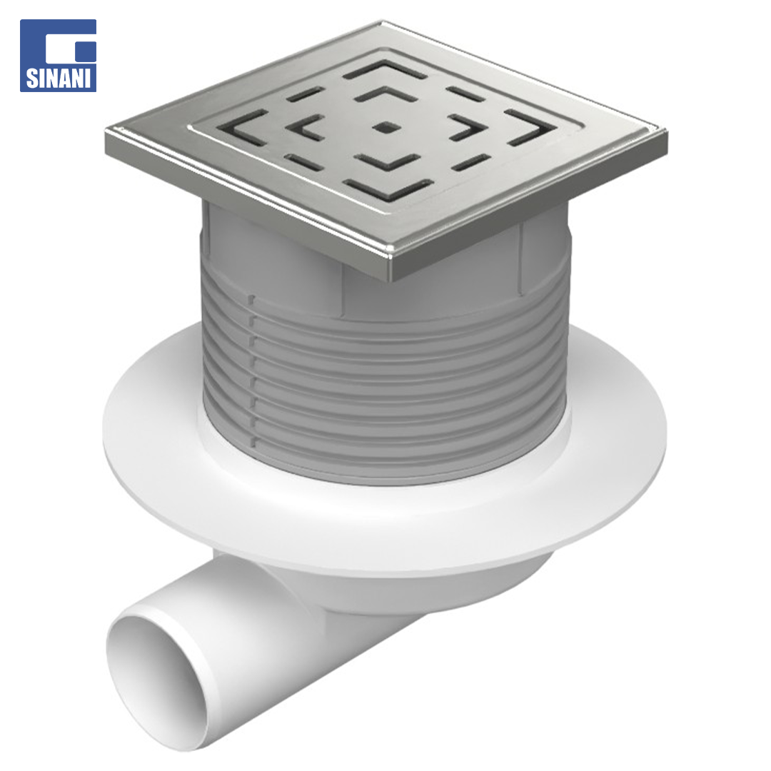 Piletë dyshemeje Neptun me grilë Labyrinth