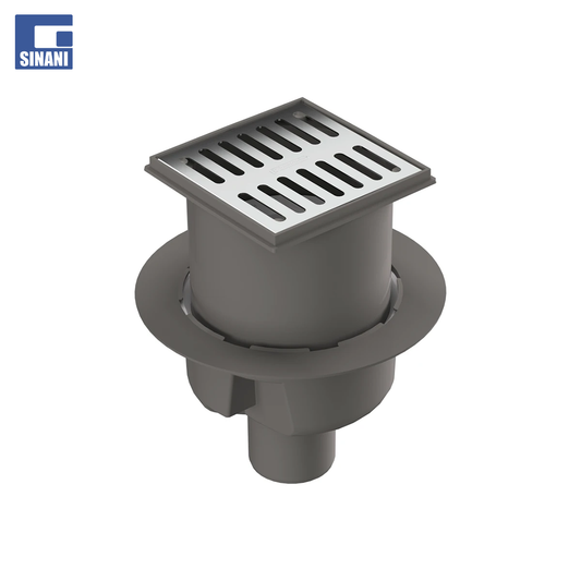 Piletë dyshemeje vertikale inoksi Ø50