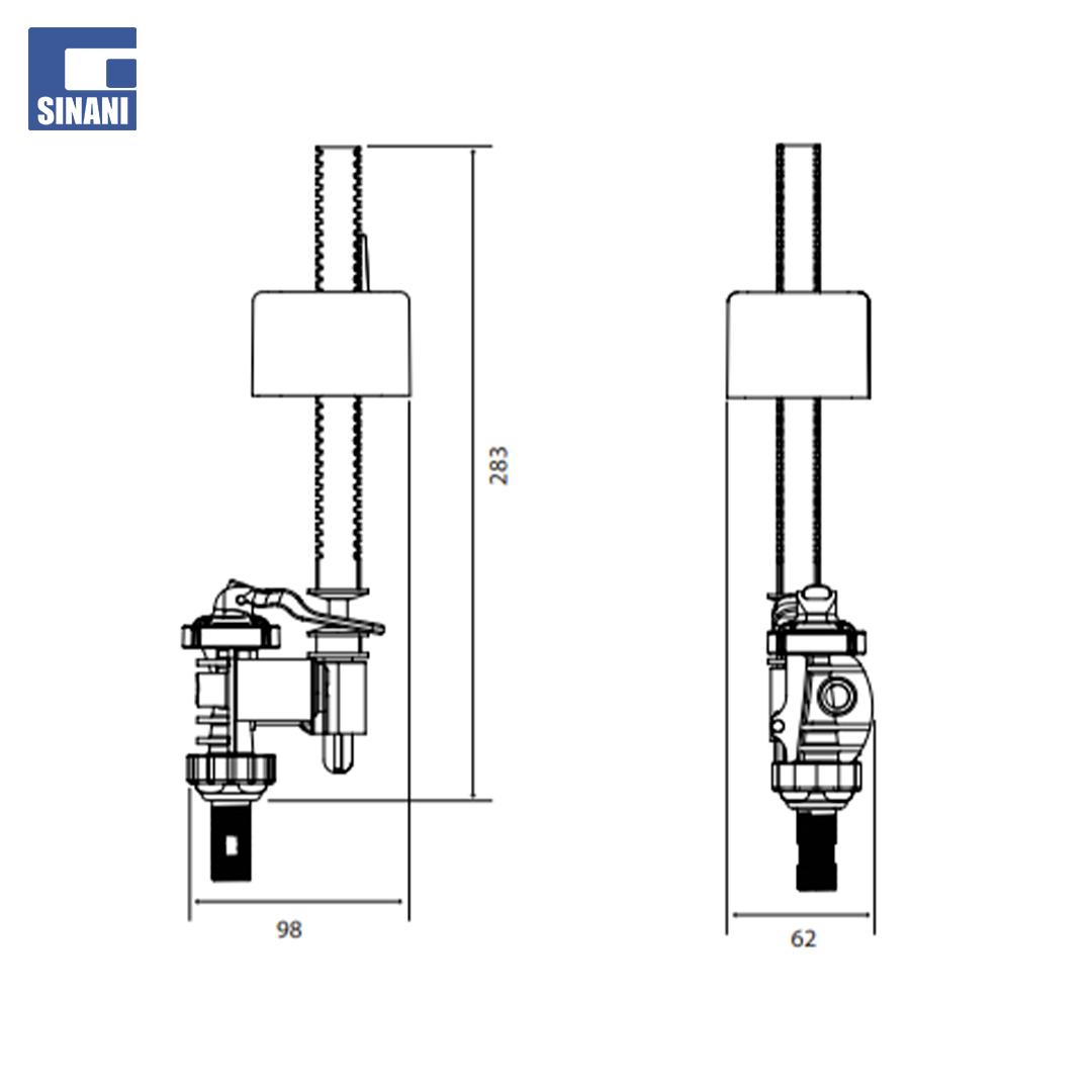 Galexhant Nanotek 3/8" filetë e gjatë bronzi, d.p.