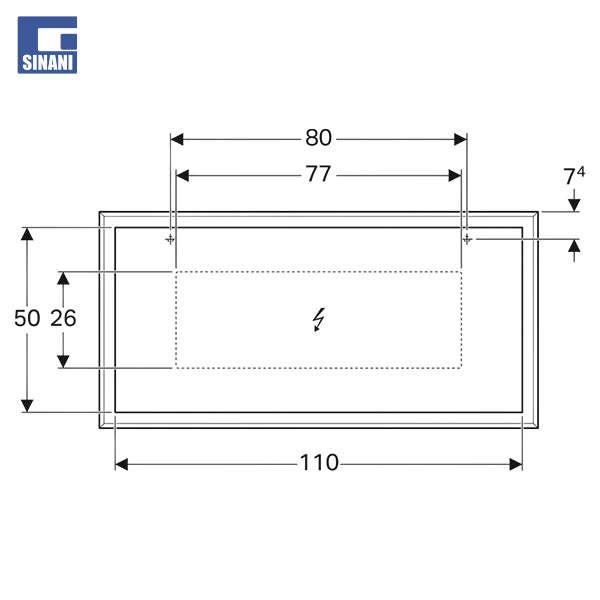 Pasqyrë tualeti Citterio me ndriçim LED