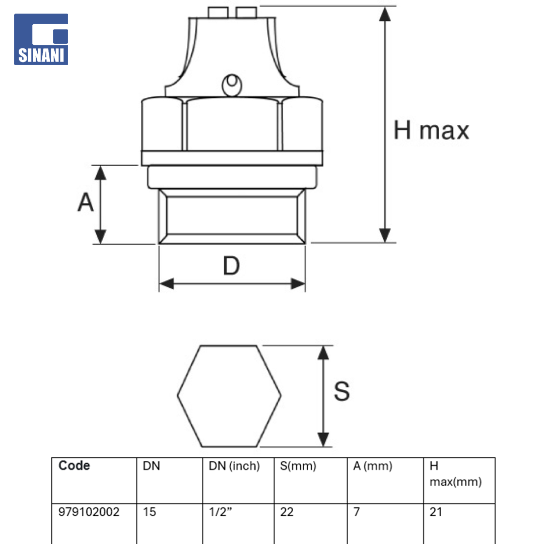 Valvol radiatori 1/2"
