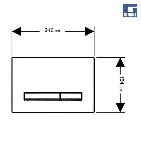 Buton kasete Sigma50 i personalizueshëm me unazë krom me shkëlqim
