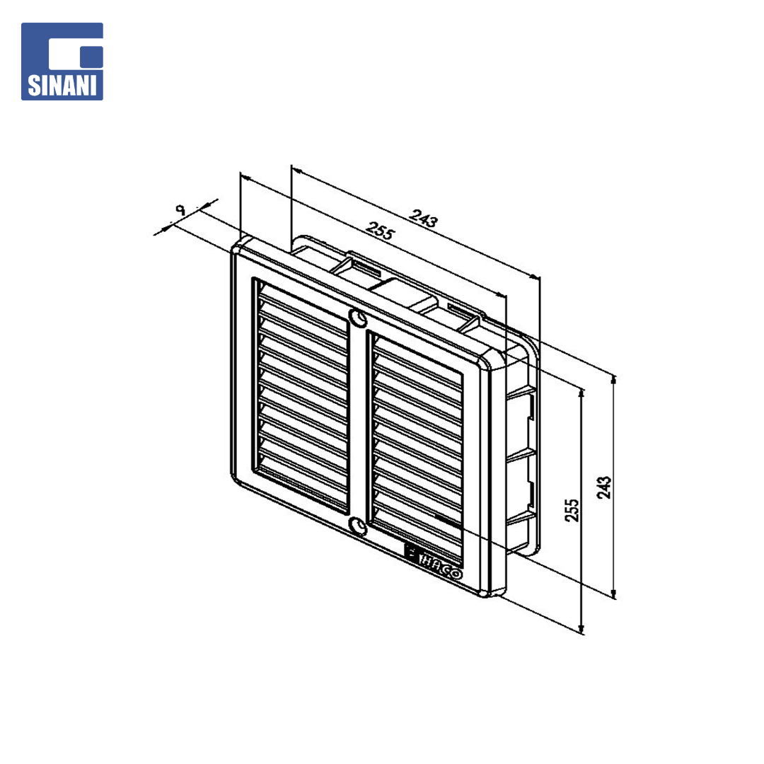 Grilë inoksi 250x250
