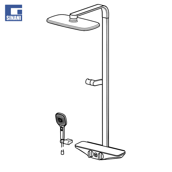 Kollonë dushi termostatike HansaEmotion gri