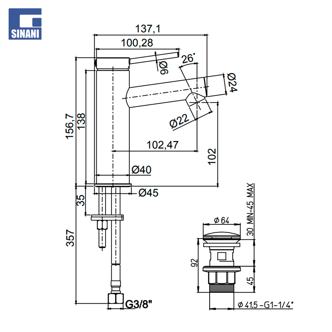 Grup lavamani S304