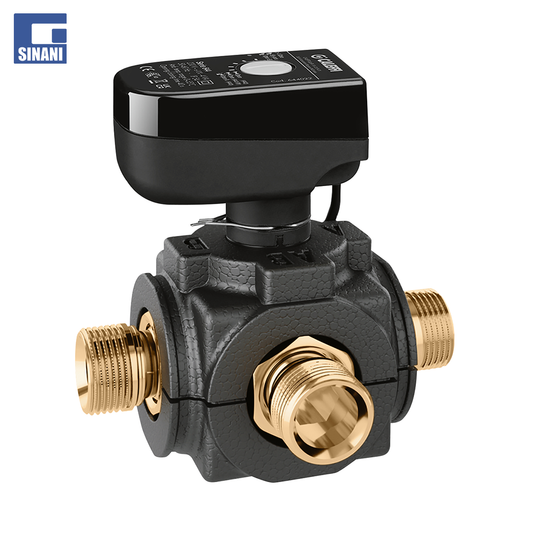 Valvol 3-rrugëshe me deviator dhe kokë motorike 1" antikondensues