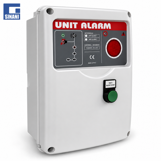 Alarm zjarri me sirenë dhe ndriçim 12V