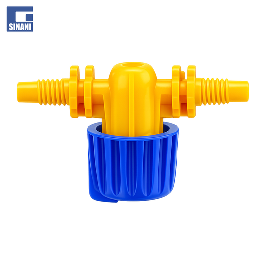 Valvol rregulluese e verdhë për tub 4mm