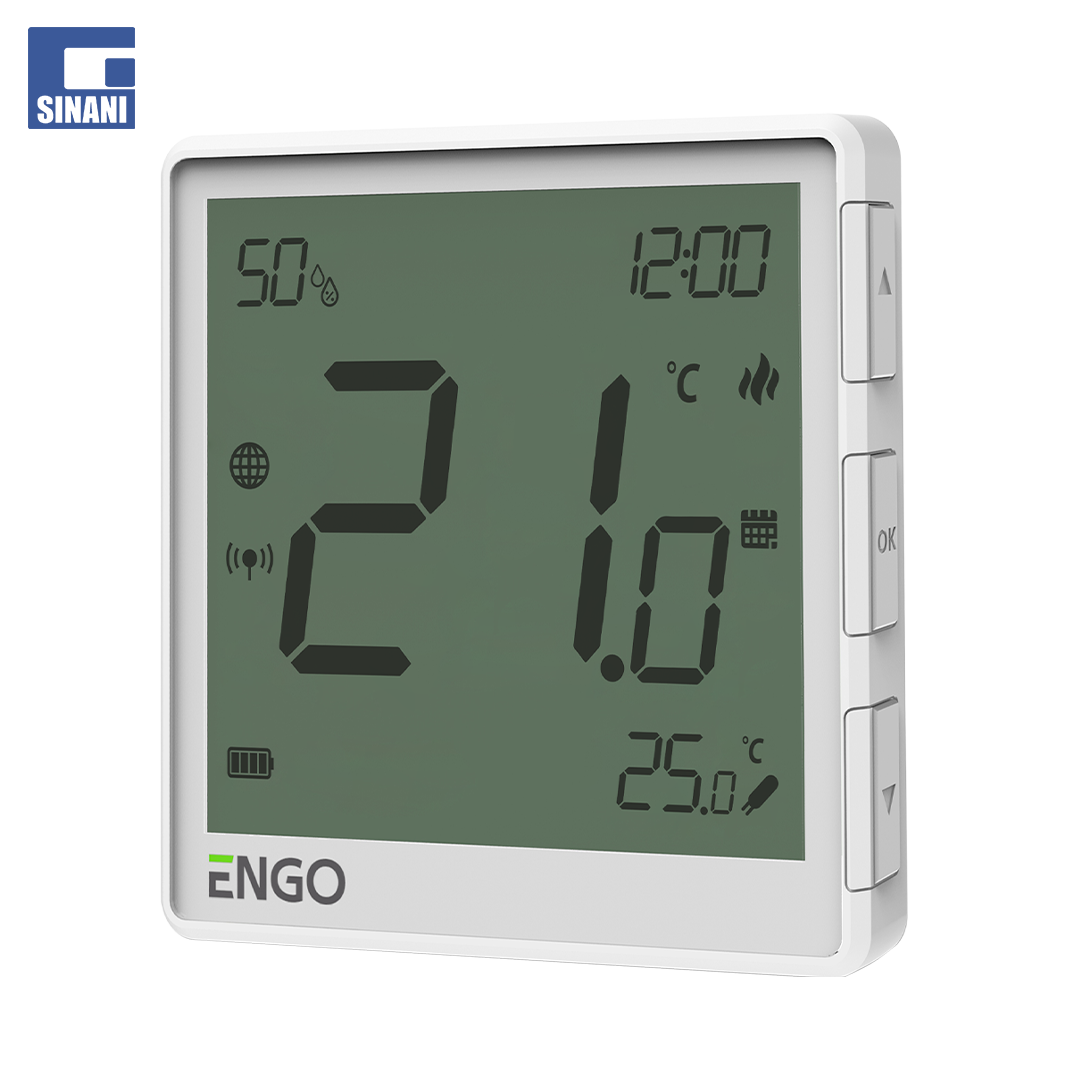 Kit 4 termostate të bardhë + modem EONE bateri W + EGATEZB ENGO